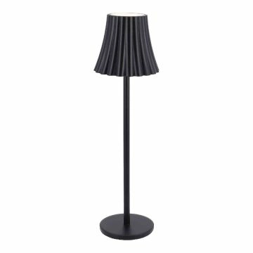 LED-Tischlampe Schirm, schwarz, 28 cm