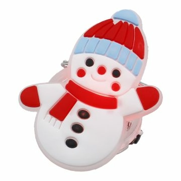 Blinklicht Weihnachten/Silikon, Schneemann