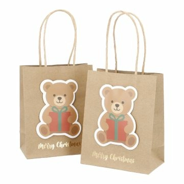 2er Set Geschenktüte Bär, 11.2 x 14 cm