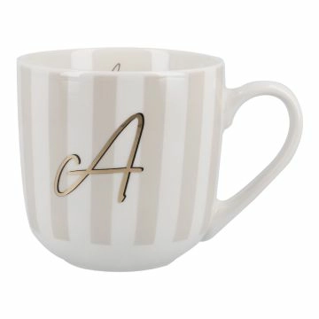 Becher Buchstabe/Streifen/schmal, A, 450 ml