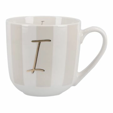 Becher Buchstabe/Streifen/breit, I, 450 ml