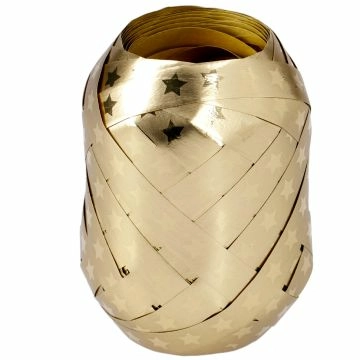 Dekoband Eiknäuel, Stern, gold, 20 m