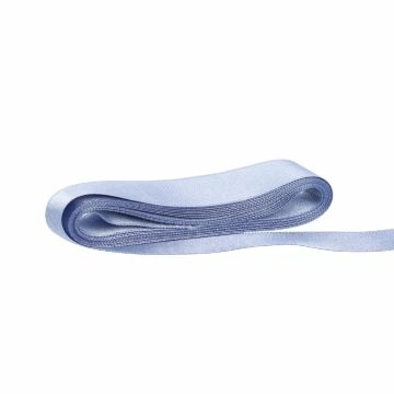 Geschenkband Satin, rauchblau, 25 mm x 3 m