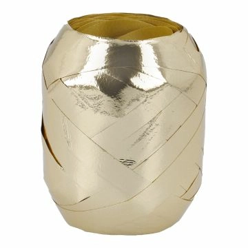 Geschenkband Eiknäuel, Uni/gold, 30 m
