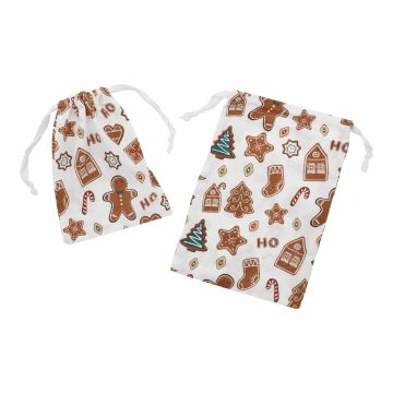 2er Set Beutel Weihnachten, Lebkuchen
