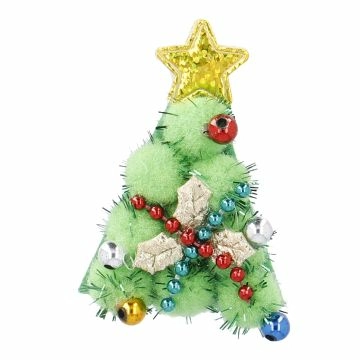 LED-Anstecker Xmas, Baum, blinkend