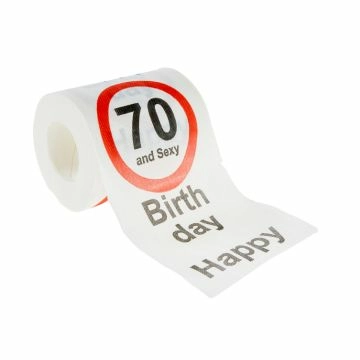 Toilettenpapier Birthday, 70 Jahre, 24 Meter