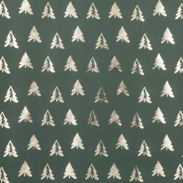 Geschenkpapier Edel mit Prägung, Baum/grün, 2 m