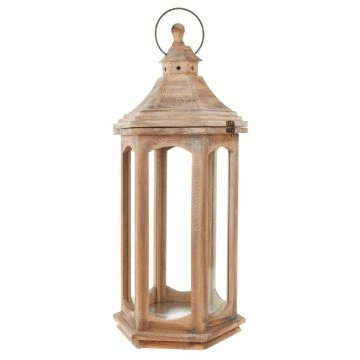 Holzlaterne Katmandu, braun, Höhe 65 cm