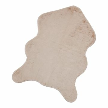 Kunstfell Flausch, creme, 60 x 90 cm