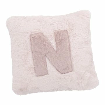 Kissen Buchstabe, N/rosa, 30 x 30 cm