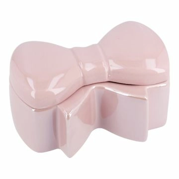 Dekodose Schleife, pink, 15 x 10 x 7.5 cm