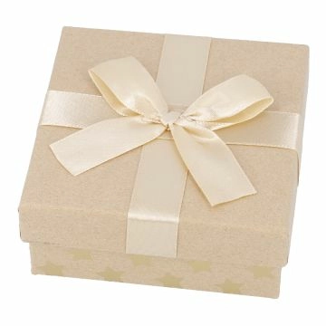 Geschenkbox Xmas, Stern/gold, 10.5 x 10.5 cm