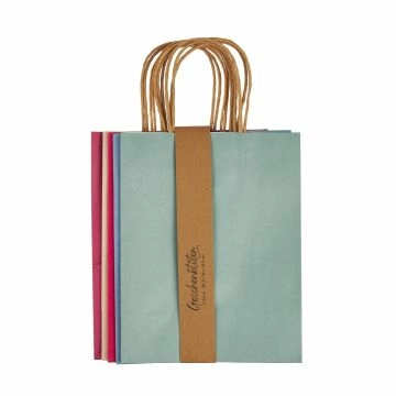 5er Set Geschenktüte, einfarbig, 20 x 26 cm