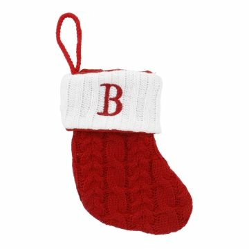 Nikolausstiefel Buchstabe, Zopf, B, 18 cm