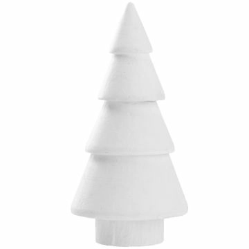 Tanne Stufen, weiß/breit, 13 cm