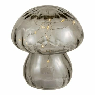LED-Pilz Schwung, grau, 15.5 cm