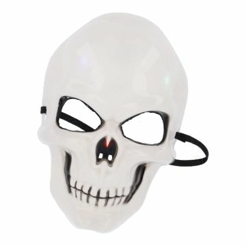 LED-Maske Totenkopf, ohne Blut