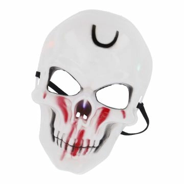 LED-Maske Totenkopf, Strinfalte