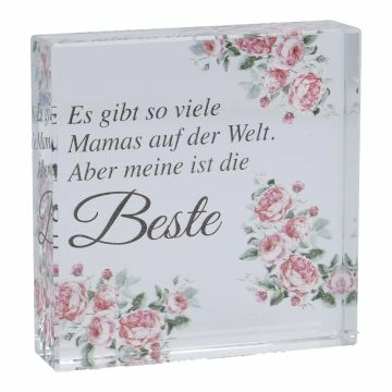 Deko-Würfel Mama, Meine Beste, 8 x 8 cm
