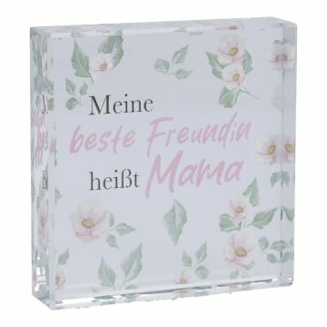 Deko-Würfel Mama, Freundin, 8 x 8 cm