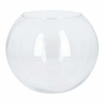 Glas-Kugelvase, klar, 24 x 20 cm
