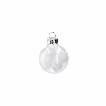 Mini-Kugel Schneeball, Ball, 4 cm