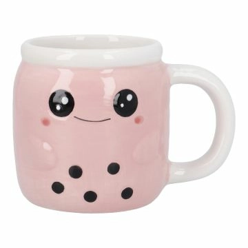 Becher Bubble Tea, rosa, 370 ml