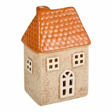 LED-Haus Dach, orange/Ziegel, 15.5 cm
