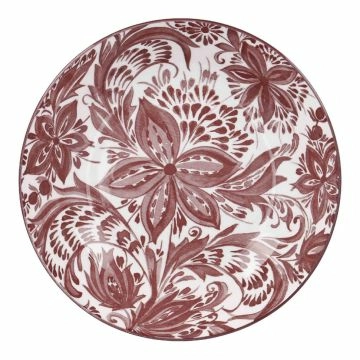 Pastateller Bali, Blumen/lila, 20 cm