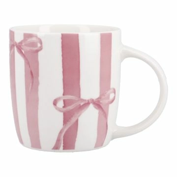 Becher Schleife, Streifen, 325 ml