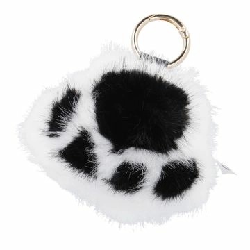Taschenanhänger Pfote, weiß