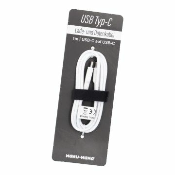 USB-Ladekabel, C auf C/weiß, 100 cm
