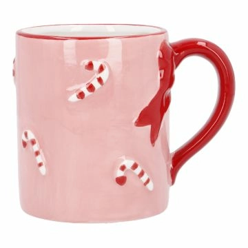 Becher Zuckerstange, rosa, 410 ml