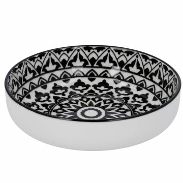 Schale China mit Rand, Orient, schw/wss, 17 cm