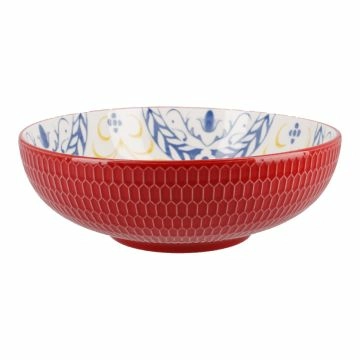 Schale China, Blume Nr. 3, Relief, 24 cm