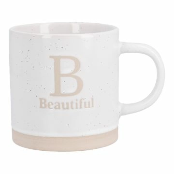 Becher Buchstabe/Feeling, Beautiful, 380 ml