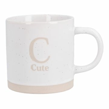 Becher Buchstabe/Feeling, Cute, 380 ml