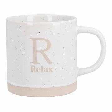 Becher Buchstabe/Feeling, Relax, 380 ml