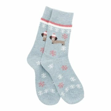 Socke Winter, Damen, Dackel/mint, Größe 35-41