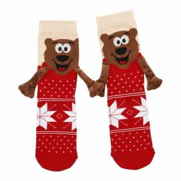 Freunde-Socken Magnet, Xmas/Bär, Größe 39-42