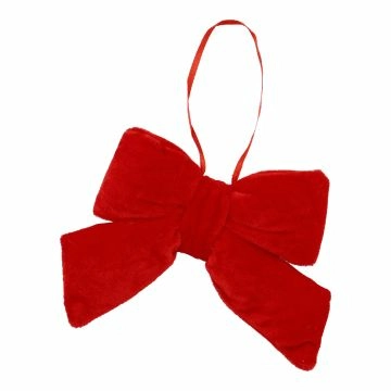 Deko-Schleife, hängend/rot, 11 cm