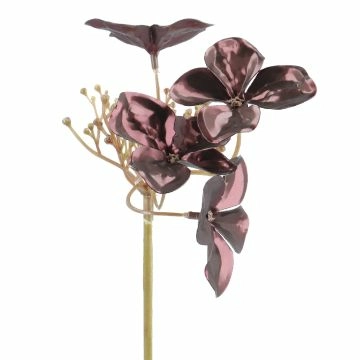 Deko-Stecker Hortensie, lila/metallic, 25 cm