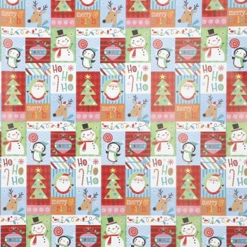 Geschenkpapier Weihnachten, Mix/bunt, 3 m