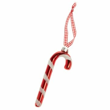 Anhänger Zuckerstange, glänzend, 12 cm