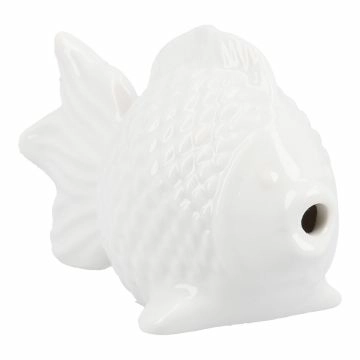 Fisch Flosse, weiß,11 x 5 x 6.5 cm
