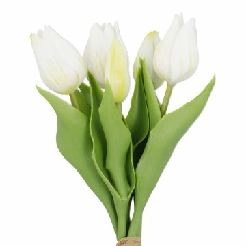 Tulpenstrauß Edel, weiß, 25 cm