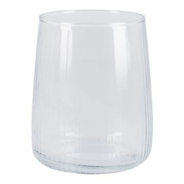 Wasserglas Rillen, bauchig, 300 ml