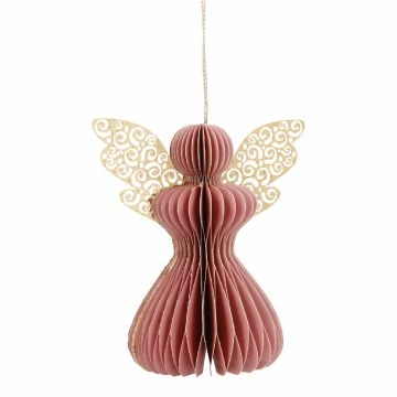 Anhänger Engel, rosa, 12 cm