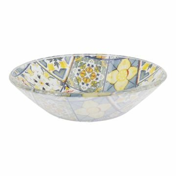 Schale Orient, Kacheln/gelb/hellblau, 10 cm